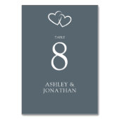 Numéro De Table Élégant Moderne Éléments simples Mariage (Dos)