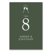 Numéro De Table Élégant Moderne Éléments simples Mariage (Par défaut)