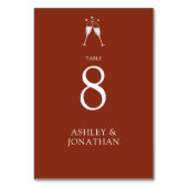 Numéro De Table Élégant Moderne Éléments simples Mariage (Par défaut)