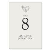 Numéro De Table Élégant Moderne Éléments simples Mariage (Par défaut)