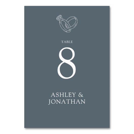 Numéro De Table Élégant Moderne Éléments simples Mariage (Par défaut)