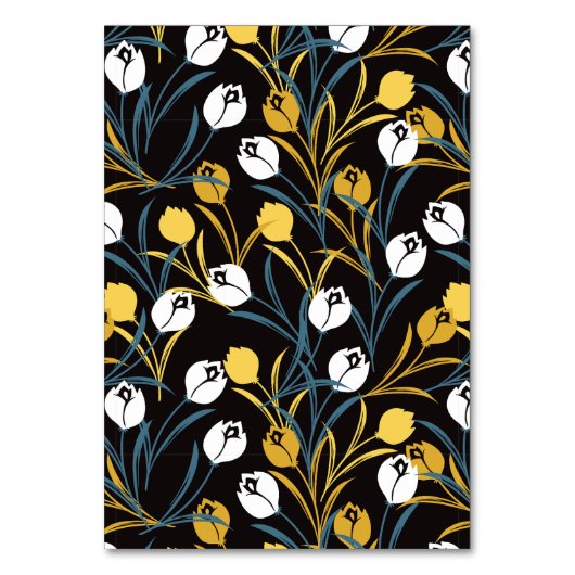Numéro De Table Élégant motif floral de Tulipe (Par défaut)