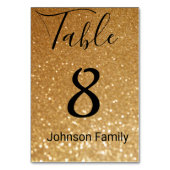 Numéro De Table élégant parties scintillant or chic arrière - plan (Par défaut)