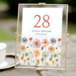 Numéro De Table Élégant Pastel rose Fleur sauvage Mariage<br><div class="desc">Pour plus de personnalisation,  cliquez sur "Personnaliser ce modèle",  puis sur "Modifier à l'aide de l'outil de conception". Élégant éditable facile à utiliser modèles mariage,  plus d'articles disponibles dans le magasin (invitations,  rsvp,  cartes de remerciements,  papeterie & décoration). Si vous avez besoin d'aide ou d'articles correspondants,  veuillez me contacter.</div>