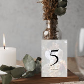 Numéro De Table Elegant Photo Wedding Table Number Card