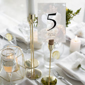 Numéro De Table Elegant Photo Wedding Table Number Card