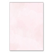 Numéro De Table Elegant Pink Floral Wedding Party with Gold  (Dos)