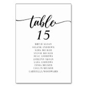Numéro De Table Elégant plan de siège de script (Par défaut)