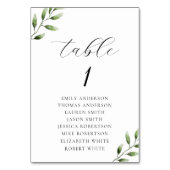 Numéro De Table Elégant Sage Greenery Mariage Seating Chart (Par défaut)