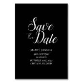 Numéro De Table Elegant Save The Date Table Card (Par défaut)