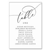 Numéro De Table Élégant script de calligraphie Mariage rustique (Par défaut)