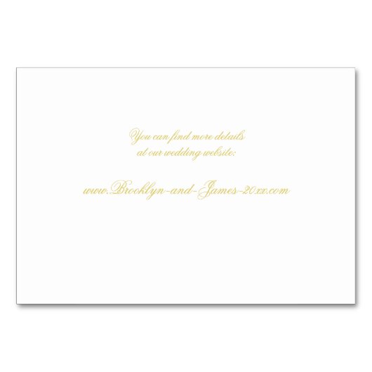Numéro De Table Elegant Script Island Citrus Accommodation Cards (Dos)