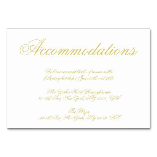 Numéro De Table Elegant Script Island Citrus Accommodation Cards (Devant)