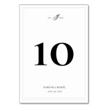 Élégant simple calligraphie Monogramme Mariage bla