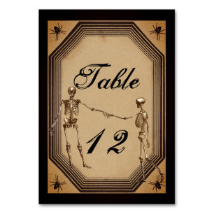 Numéro De Table Elégant sketons rustiques gothiques déco Numéros d