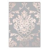 Numéro De Table Élégant Sweet 16 Damask (Dos)