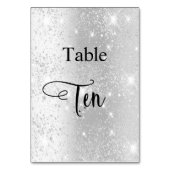 Numéro De Table Elégant tableau de calligraphie parties scintillan (Dos)