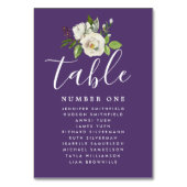 Numéro De Table Élégant tableau de sièges Mariage floral blanc (Par défaut)