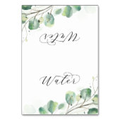 Numéro De Table Elégant Verdure Eau Buffet Étiquettes alimentaires (Par défaut)