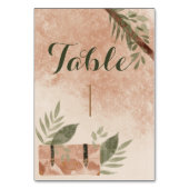 Numéro De Table Élégant voyageur botanique (Dos)