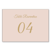 Numéro De Table Elegant wedding placeholder (Devant)