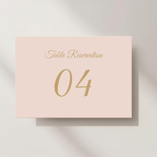 Numéro De Table Elegant wedding placeholder