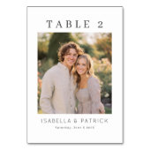 Numéro De Table Elegant Wedding Table Number Card (Par défaut)