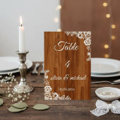 Numéro De Table “Elegant Wedding Table Numbers – Personalized Set