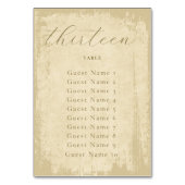 Numéro De Table Élégante affectation de sièges de bord de ponçage  (Par défaut)