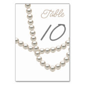 Numéro De Table Elégante Fête des mariées de collier Pearl (Par défaut)