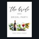 Numéro De Table Elégante Fête des mariées vinicole aquarelle<br><div class="desc">Élevez votre douche nuptiale avec ces Elegant Watercolor Winery Numbers, parfait pour une fête sur le thème du vin. Dotés d'une calligraphie chic et d'une aquarelle douce, ils capturent magnifiquement l'essence d'un vignoble. Idéal pour une mariée sophistiquée et sa fête de mariée, ces numéros de table ajoutent une touche raffinée...</div>