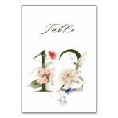 Numéro De Table Élégante florale botanique numéro 12, (Par défaut)