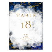 NUMÉRO DE TABLE | Élégante géode de cristal de Lap (Dos)