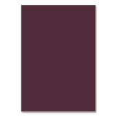 Numéro De Table Elégante laque simple cerise, Mariage Monogramme (Dos)