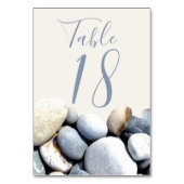 Numéro De Table Elégante Moderne Design Design Calligraphie Plage  (Dos)