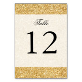 Numéro De Table Elégante Parties scintillant d'or Faux (Dos)