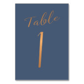 Numéro De Table Elégante parties scintillant or marine mariage num (Par défaut)