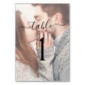 Numéro De Table Elégante Réception de mariage photo transparente (Dos)