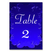 Numéro De Table Elégante Réception de mariage Royal Blue (Par défaut)