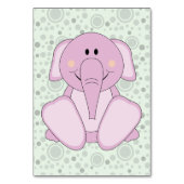 Numéro De Table Eléphant rose Cutelyn Baby (Dos)