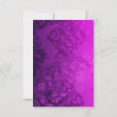 Numéro de table éléphant violet rose orange et or (Dos)