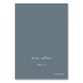 Numéro De Table EMELIA Minimalist Blue Winter Wedding Plaques (Par défaut)