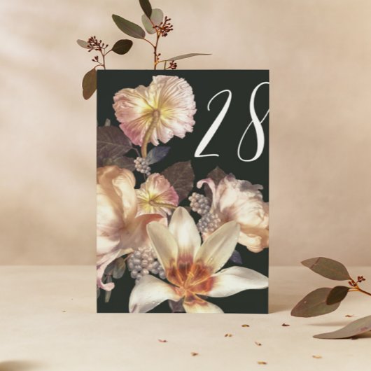 Numéro de table Emerald Antique Vintage