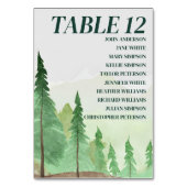 Numéro De Table Emerald Greenery Mountain Pine Rustic Mariage (Par défaut)