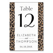 Numéro De Table Empreinte de léopard, Spots, Léopard Brown, Mariag (Par défaut)