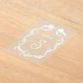 Numéro de table en acrylique Baby's Breath à ruban (Poser)