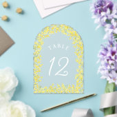 Numéro de table en acrylique Mimosa (Insitu (Mariage))