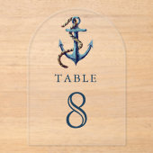 Numéro de table en acrylique pour mariage avec anc (Recto)