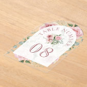 Numéro de table en acrylique pour mariage avec arc (Poser)