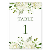 Numéro de table en aquarelle florale d'hydrangea b (Par défaut)